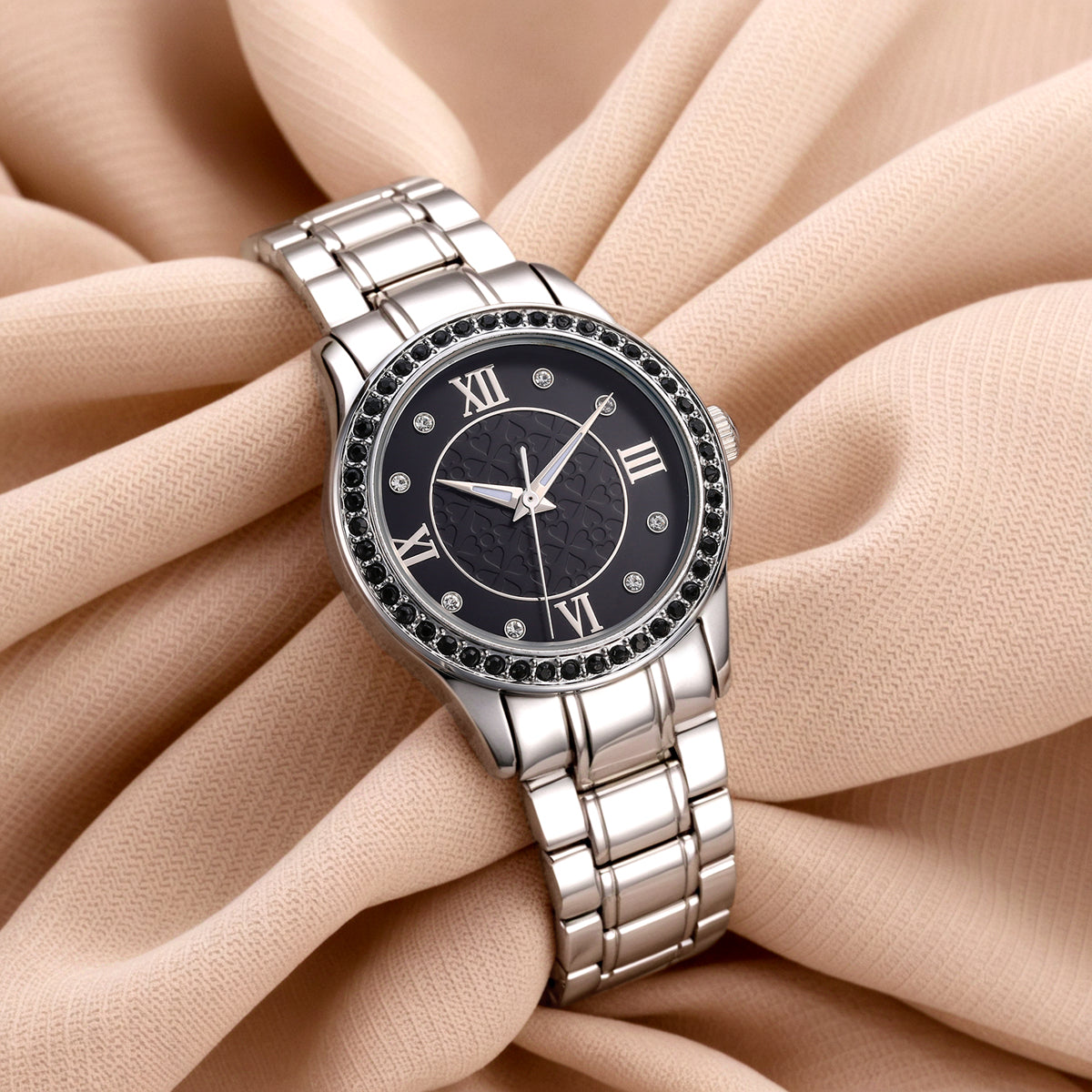 Women's Skeleton Automatic Watch – Elegant Diamond Dial, Waterproof & Luminous